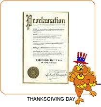 Thanksgiving Day Proclamation